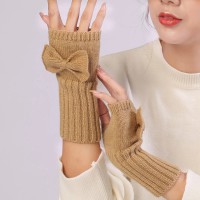 Women Stylish Hand Warmer Winter Gloves Arm Crochet Knitting Faux Wool Mitten Warm Fingerless Glove Twist Pattern Women Gloves